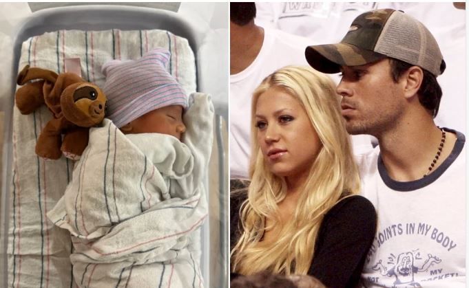 تولد چهارمین فرزند آنا کورنیکووا و انریکه ایگلسیاس و انتشار اولین تصویر از او