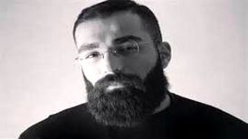 حمید صفت در جشن تولد امیر علی‌اکبری